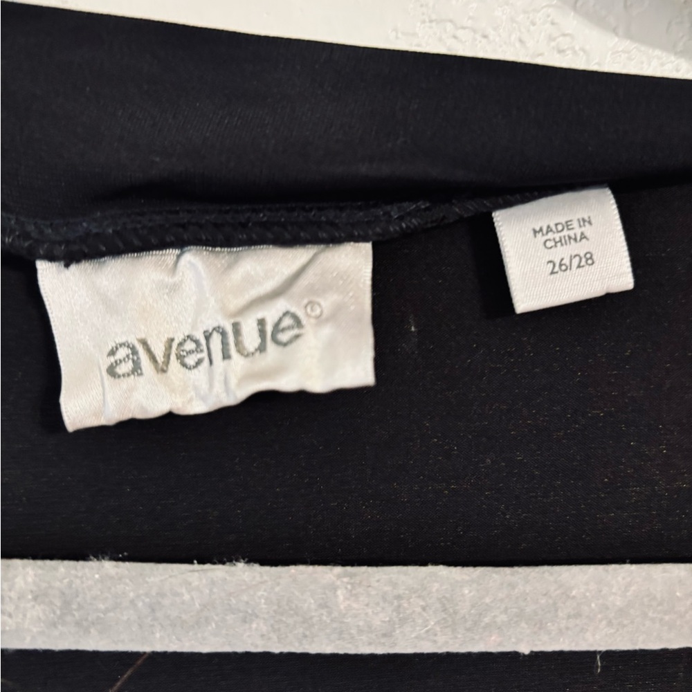 Avenue Black Draped Open-Front Cardigan - Picture 2 of 2